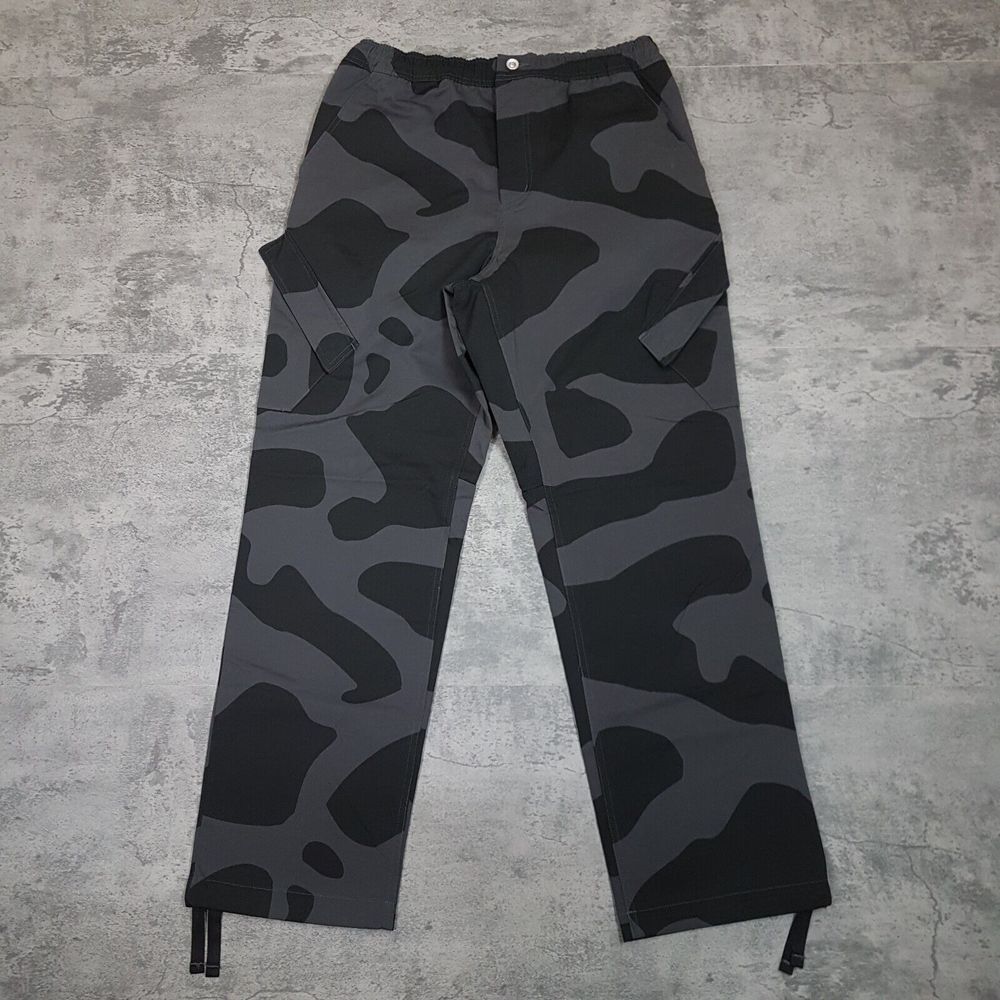 NIKE Air Jordan Essentials Chicago Cargo Pants Mens Size MEDIUM Black Camo Baggy